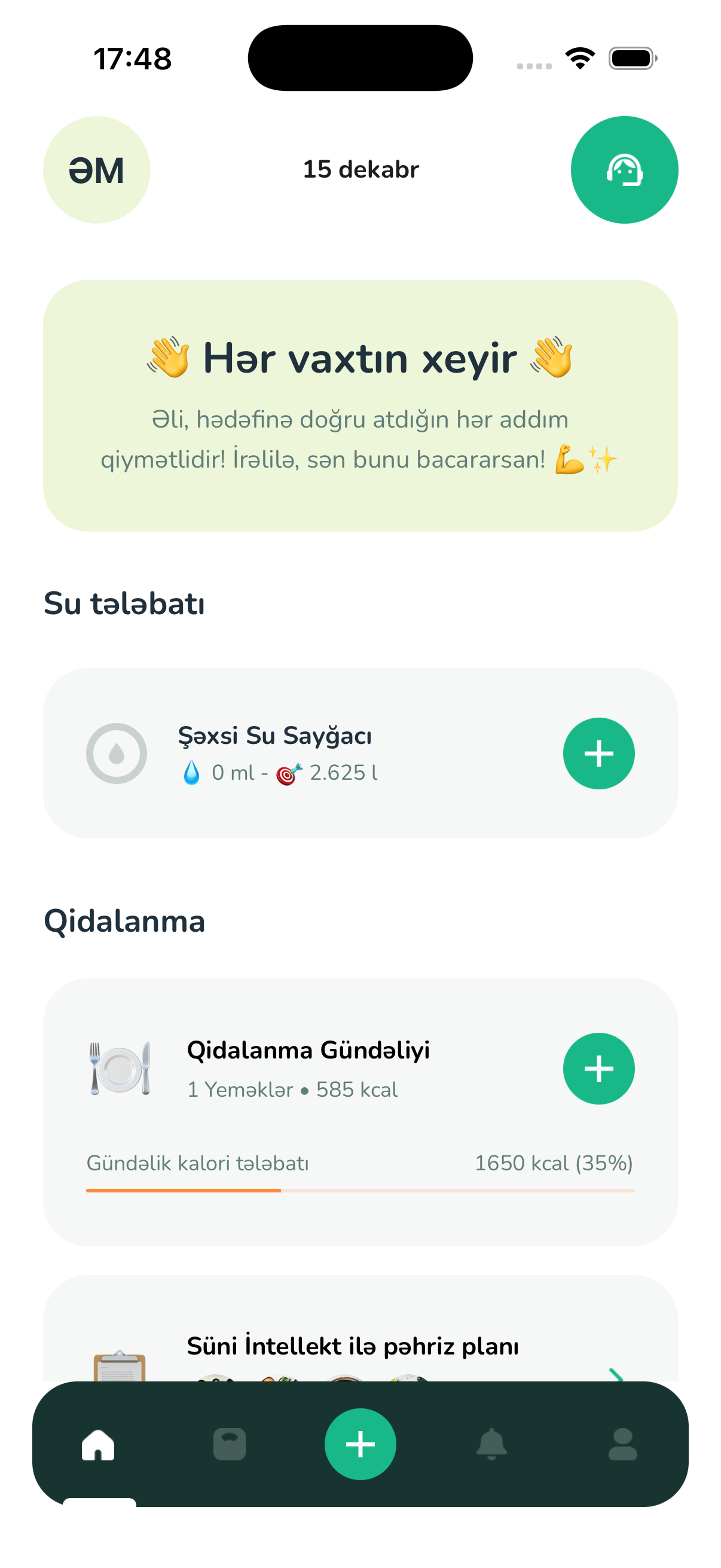 Ana səhifə — günün bir baxışda